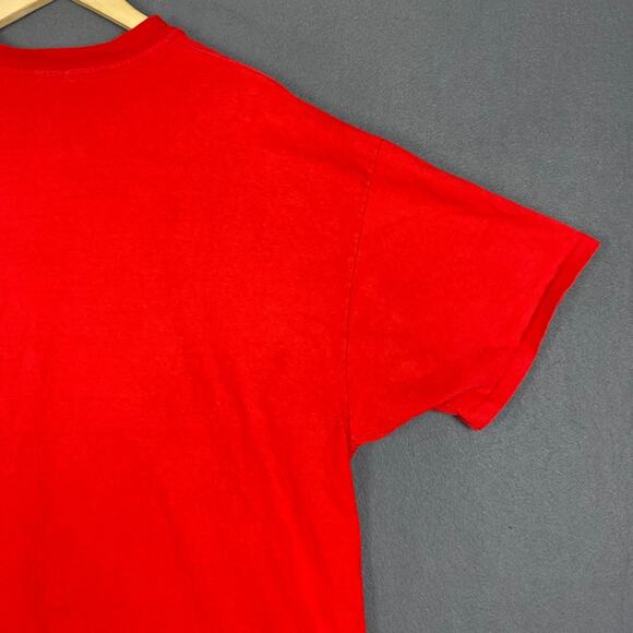 VTG Chicago Bulls T-Shirt Mens 2XL Red Single Stitch Hanes Beefy NBA USA 90s - Picture 6 of 14